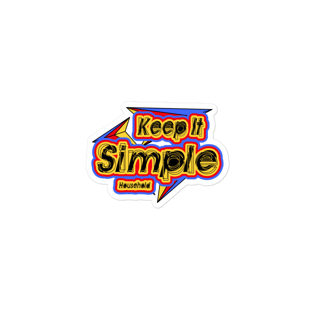 Keep It Simple Sticker