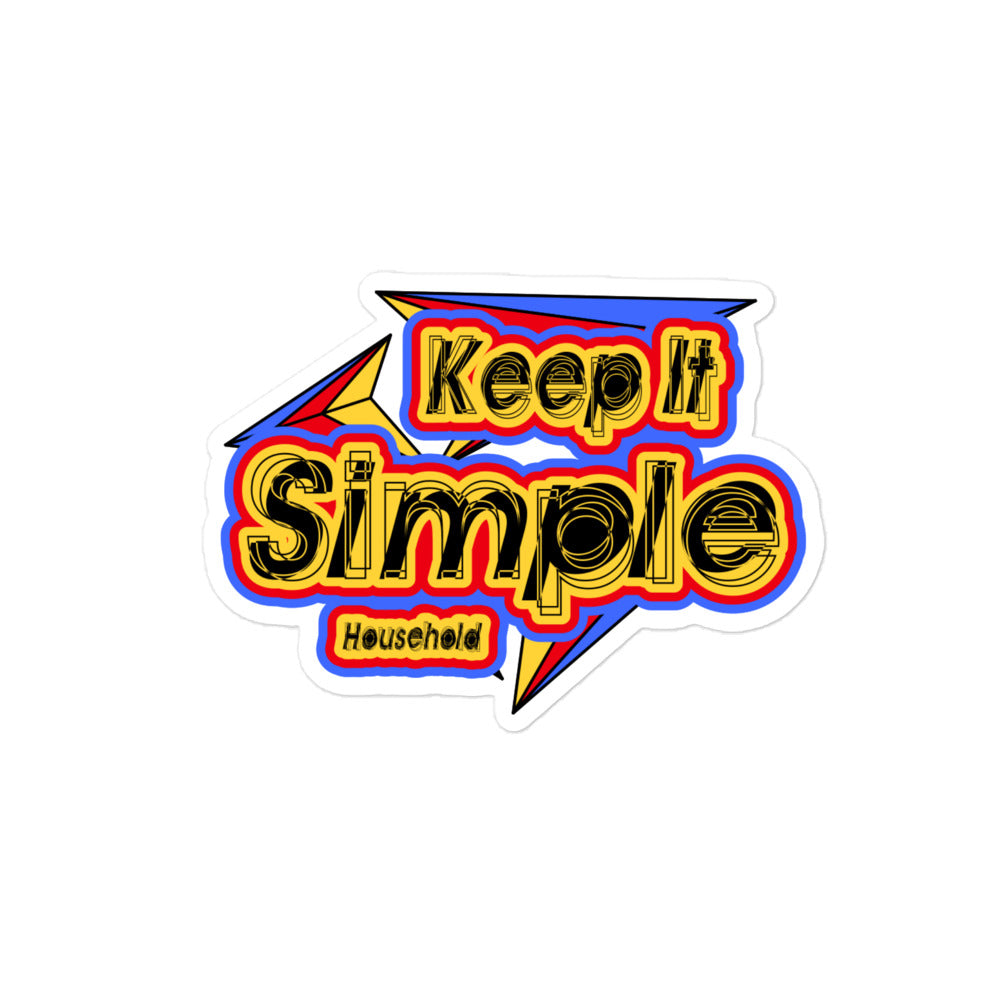 Keep It Simple Sticker